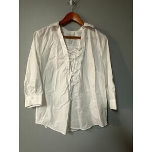 Womens Size S Chicos White Dress Shirt